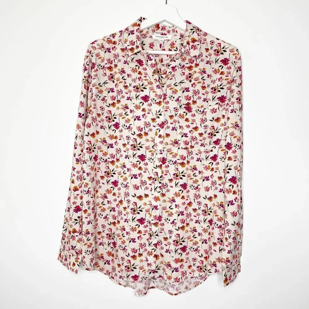 BEACHLUNCHLOUNGE Pink Floral Alanna Blouse